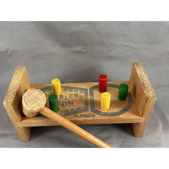 Vintage Playskool Cobblers Bench w/ Mallet - Picture 1 of 6